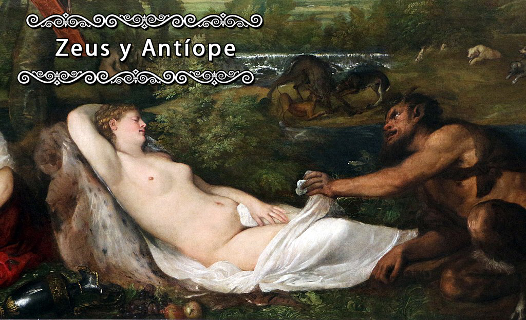 Tiziano e bottega - Giove e Antiope